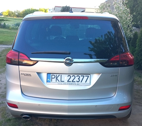 Opel Zafira cena 35000 przebieg: 267000, rok produkcji 2013 z Koło małe 92